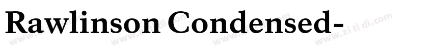Rawlinson Condensed字体转换